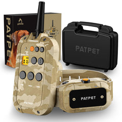 PATPET dog shock collar remote ready for quick recall and obedience training.