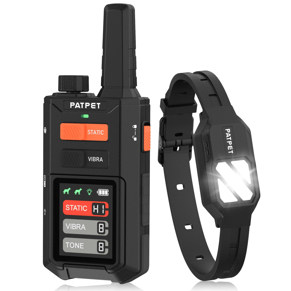 PATPET dog training collar night-lights receiver improves night visibility during walks