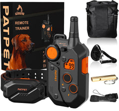 PATPET dog training collar remote demonstrates precise control during obedience sessions