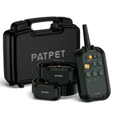 PATPET dual-channel dog training collar for simultaneous two-dog sessions, versatile obedience training.