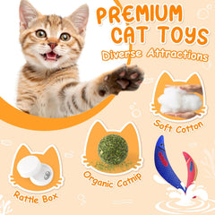 PatsFran juguete con cascabel interactivo para atraer atención felina.