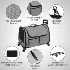 PAW BALLET detachable aluminum chassis highlight lightweight stability