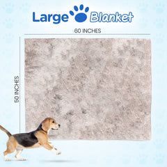 PAW BRANDS PupProtector faux fur texture close-up highlighting cozy calming comfort for pets.