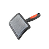 Ryan's Pet Supplies Paw Brothers soft pin curved slicker brush closeup pins for gentle grooming.