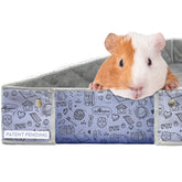 Paw Inspired Critter Box Washable Cage Liner with Raised Sides keeps mess contained.