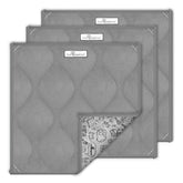 Paw Inspired guinea pig cage liner pads 12x12 gray pack of 3 provide layered cage comfort.