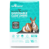 Paw Inspired guinea pig cage liners with bamboo charcoal odor control for a fresher habitat.