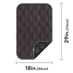 Paw Inspired crate mat gray close-up fabric shows soft, dog-friendly padding