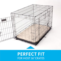 Paw Inspired multi-layer-design crate mat absorbs moisture and controls odors.