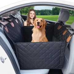 Paw Jamboree large dog car seat cover with back seat hammock for secure resting during trips