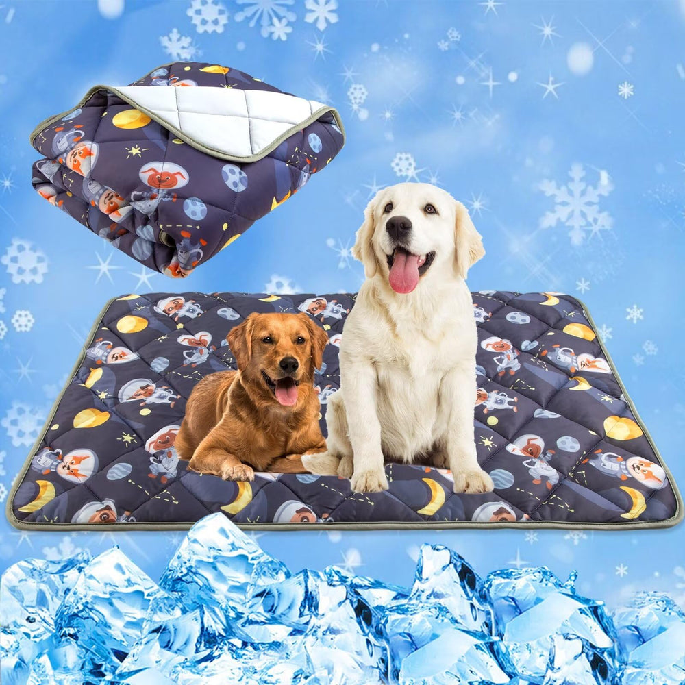 Paw Legend cooling mat front view shows dual-side cool-tech for lasting comfort