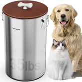 Paw Libero dog-food-storage-stainless-steel promotes fresh kibble with a durable, rust-resistant build.