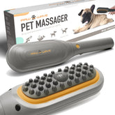 PAW WAVE Buzz therapeutic brush in action, soothing muscles and boosting circulation during a massage.