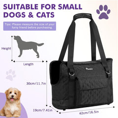 Pawaboo airline-approved travel bag keeps small pets secure during trips.