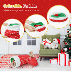 Pawaboo cat tunnel bell ball attracts batting and interactive fun