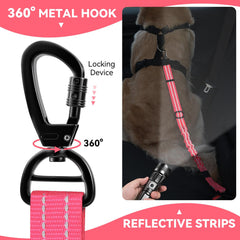 Pawaboo correa para perro en coche, ajuste 82 cm para comodidad