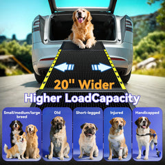 Pawaboo dog ramp non-slip surface provides secure footing during use.