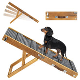 Pawaboo dog ramp with wide legs enhances stability for safe climbs