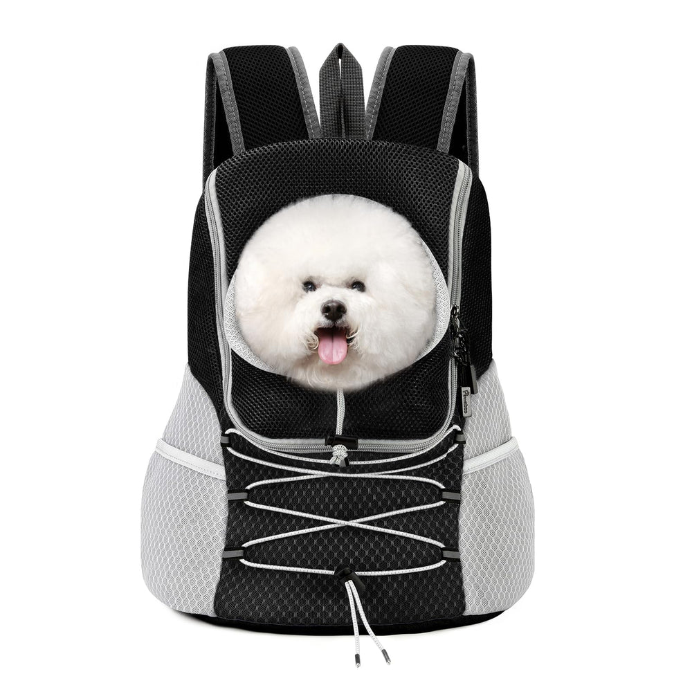 Pawaboo pet dog carrier backpack side view for ergonomic hiking-ready design