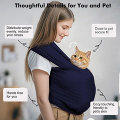 Pawaboo front-facing pouch demonstrating even weight distribution and back support.