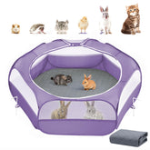 Pawaboo Playpen folded-compact for easy transport with small pets