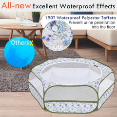 Pawaboo playpen zippered cover allows easy access and quick cleaning