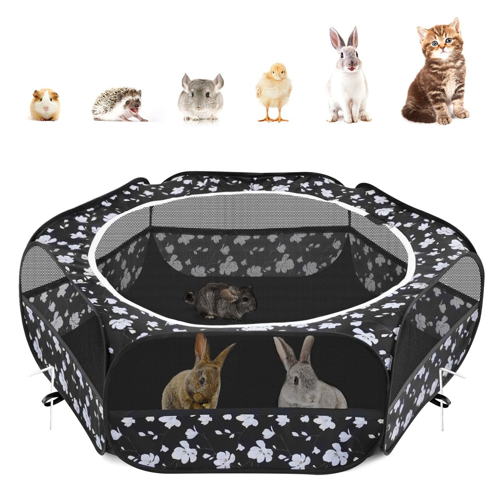 Pawaboo small animals playpen setup for quick, safe indoor or outdoor pet play.