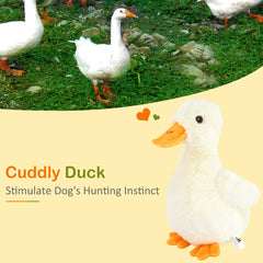 Pawaboo duck toy squeaker and crinkle paper entice dogs with sounds
