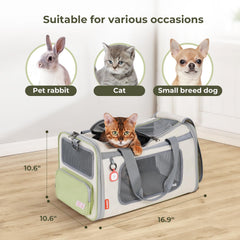 Pawaii cat carrier top opening provides quick pet observation