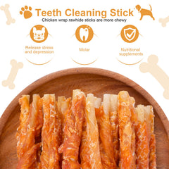 Pawant chicken wrapped rawhide ingredients label showing natural ingredients
