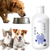 PawBright Dental Plus water bottle pour for easy daily dog dental care.