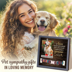 Pawfect House memorial frame honors a dog's life with a heartfelt keepsake.