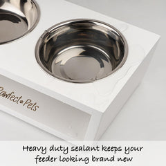 Pawfect Pets cat feeding bowls spill-prevention design keeps floors clean