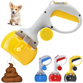 Pawfect Pups Pooper Scooper in red shows ergonomic grip for easy yard cleanup.
