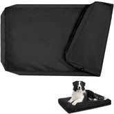 PAWFINITY waterproof dog bed cover in durable Oxford fabric protects against spills and wear.