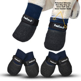 PawFlex double-dipped textured socks front view for reliable traction