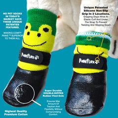 PawFlex durable double-dipped rubber outsole guards paws from wear