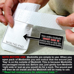 PawFlex Medimitt breathable-material bandage highlights comfort and quick drying.