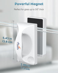 Pawfly 5in mini magnetic fish-tank cleaner inside-glass removes stubborn buildup for a sparkling interior.
