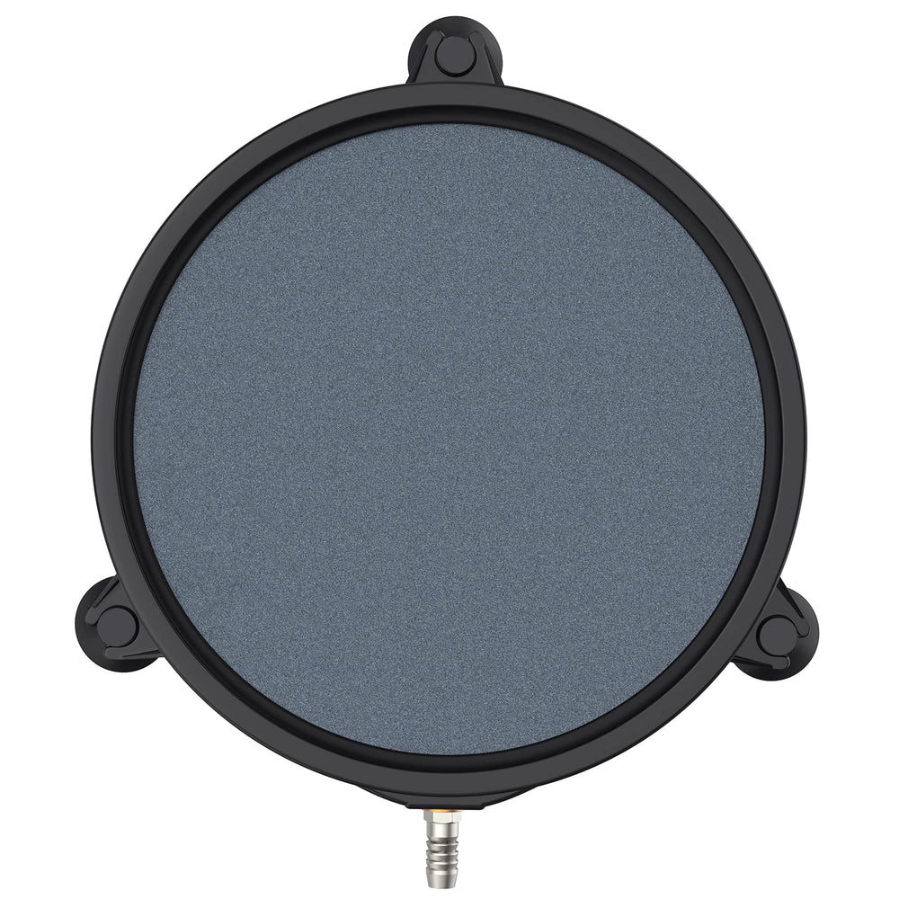 Pawfly aquarium 8-inch air stone disc diffuser in action delivering dense bubbles for strong water aeration.
