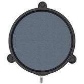 Pawfly aquarium 8-inch air stone disc diffuser in action delivering dense bubbles for strong water aeration.