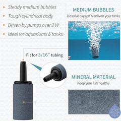Pawfly mineral material diffuser maintains aquarium health with durable, effective bubbles.