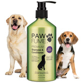 PAWFUME Royal Lavanda champú botella: pelaje suave y aroma relajante tras el baño.