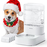 PAWGETHER gravity dog water bowl front-view showing on-demand hydration.