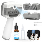 Pawimood cepillo de vapor para perros y gatos reduce pelo suelto y nudos