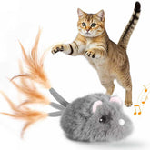 Pawingcat moving cat toy with wagging tail for engaging indoor play.