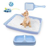 PAWISE top-entry litter box with low entry for easy kitten access.