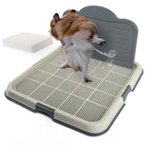 PAWISE male dog pee pad holder front view for stable indoor potty station