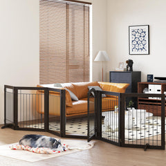 PAWLAND 144in extra-wide gate-assembly shows a sturdy, adaptable barrier for wide doorways