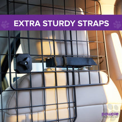 Pawple universal-fit barrier installs without tools for quick setup.